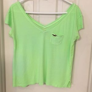 Hollister Fluorescent Green Tee